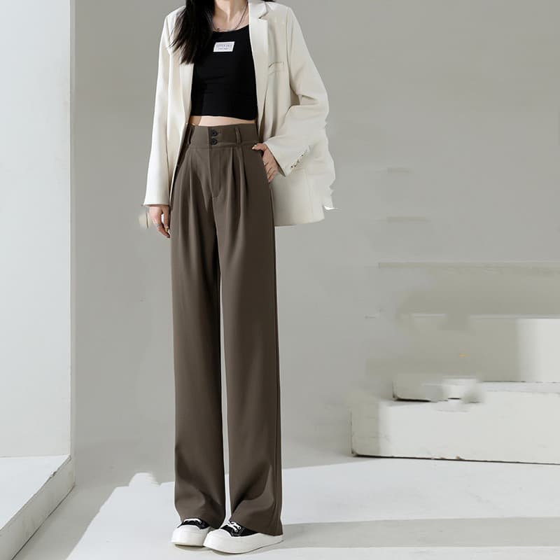 Pantalon Large Taille Haute