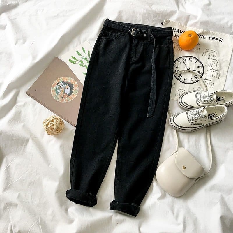 Jean tissé tendance rétro niche femme