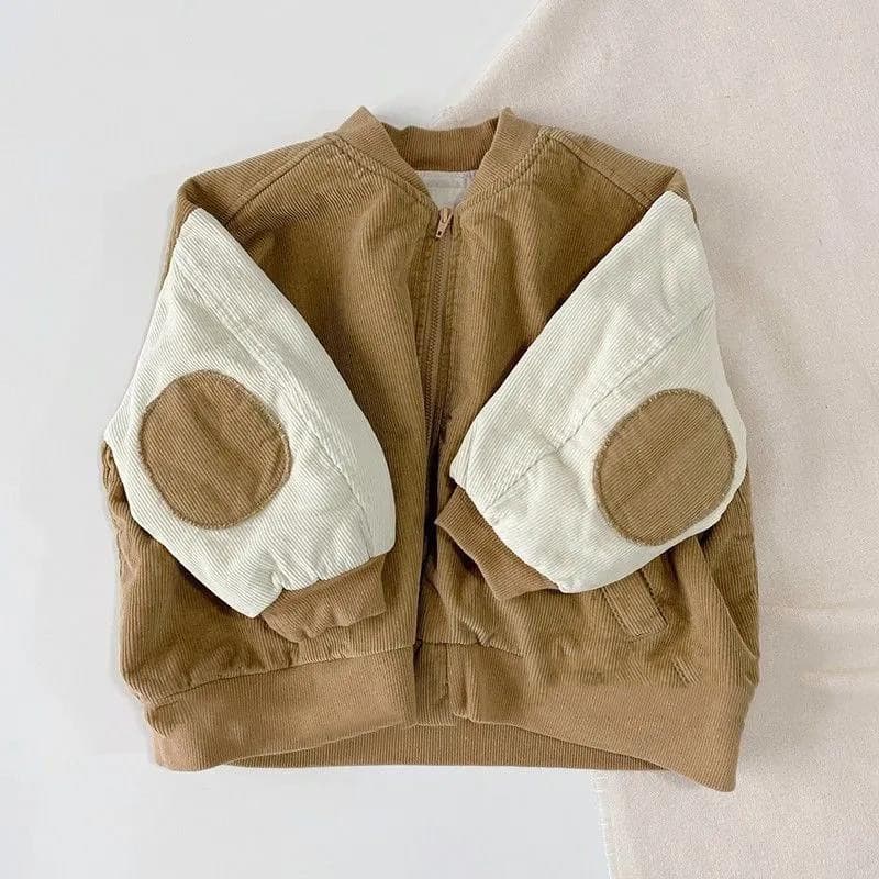 Veste Velours Côtelé Automne Style Baseball Tendance