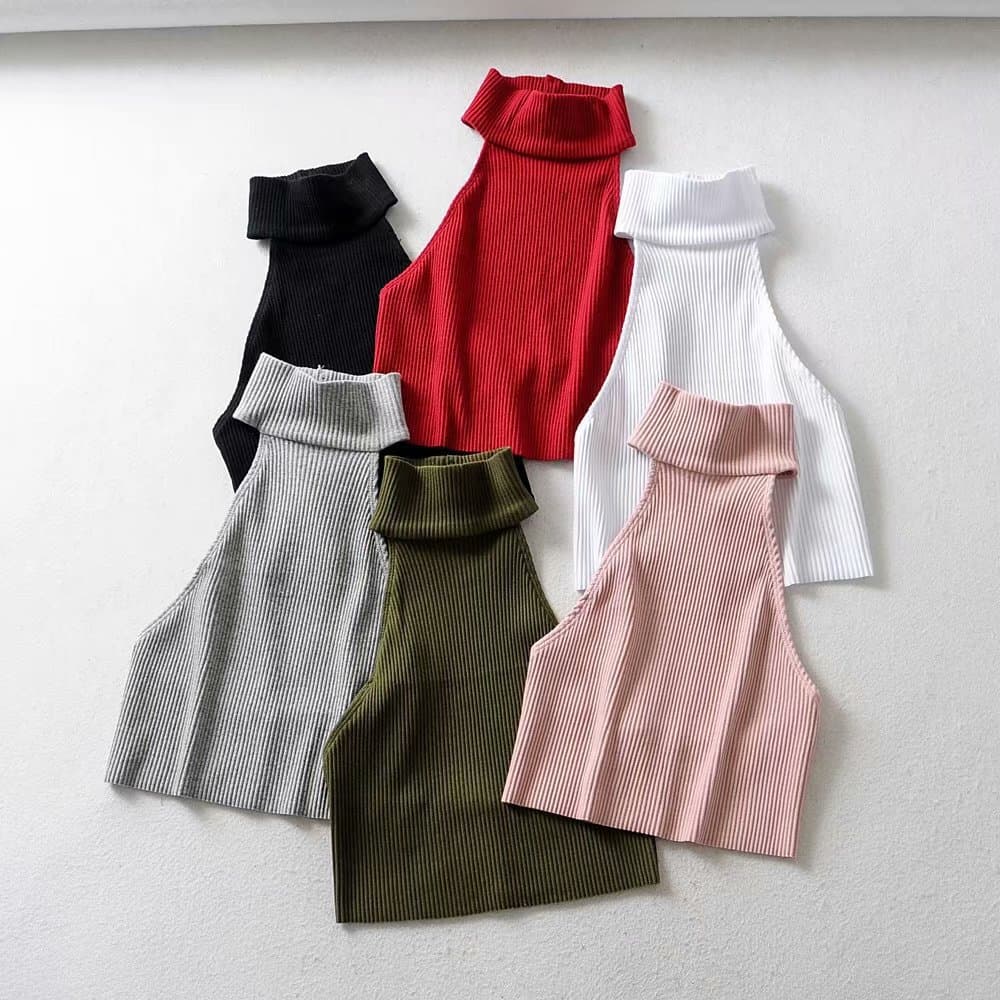 Débardeur court tendance dos nu femme