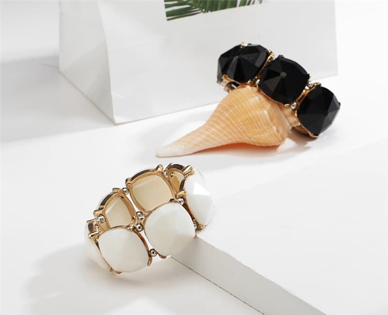 Bracelet Grosses Perles Extensible Tendance Petit Prix