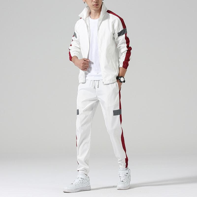 Ensemble Legging Veste Col Montant Sport Tendance Homme