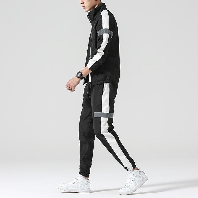 Ensemble Legging Veste Col Montant Sport Tendance Homme