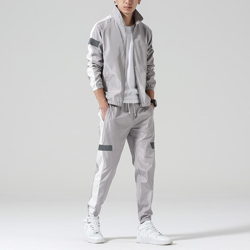 Ensemble Legging Veste Col Montant Sport Tendance Homme