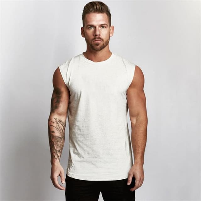 Débardeur Sport Sans Manches Coton Tendance Homme