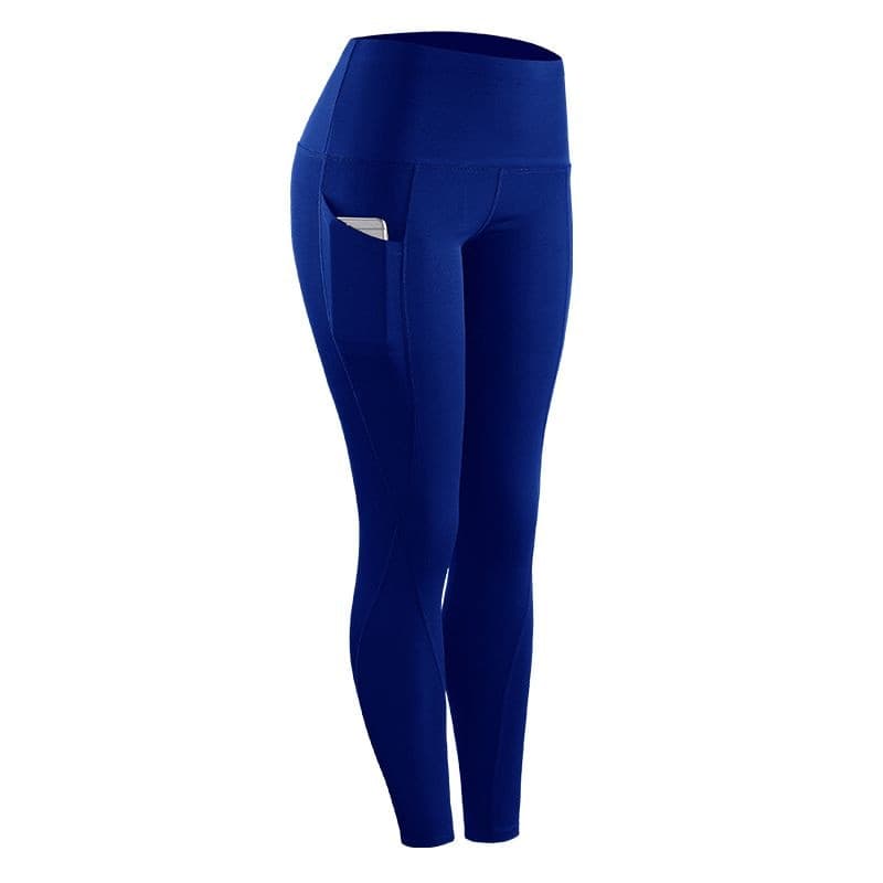 Legging de Compression Skinny Fitness Tendance Femme — bleu
