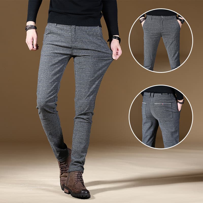 Pantalon ajusté décontracté tendance homme