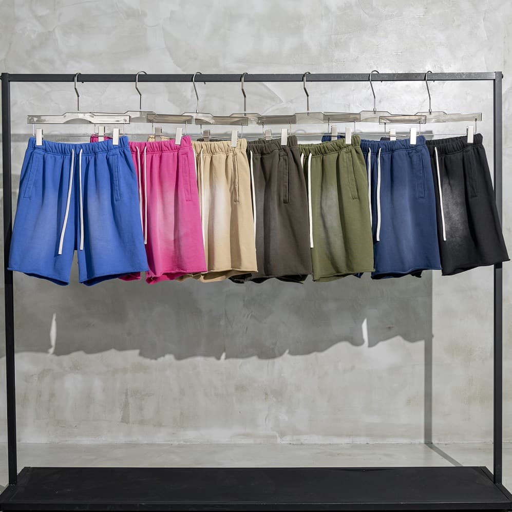 Pantalon droit court à cordon tendance homme