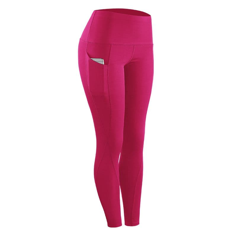 Legging de Compression Skinny Fitness Tendance Femme — rose