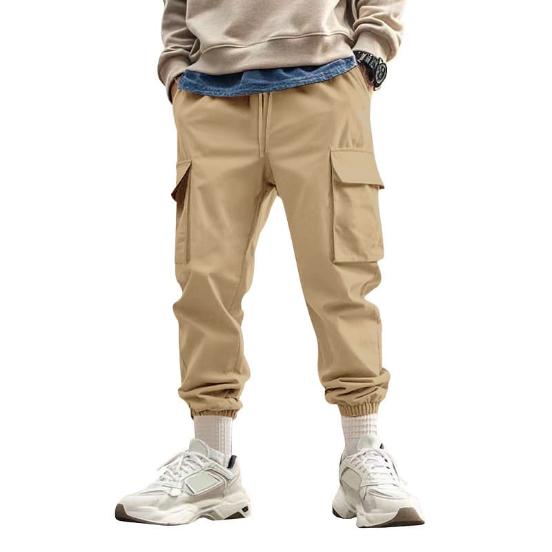 Pantalon sportif décontracté tendance homme — kaki