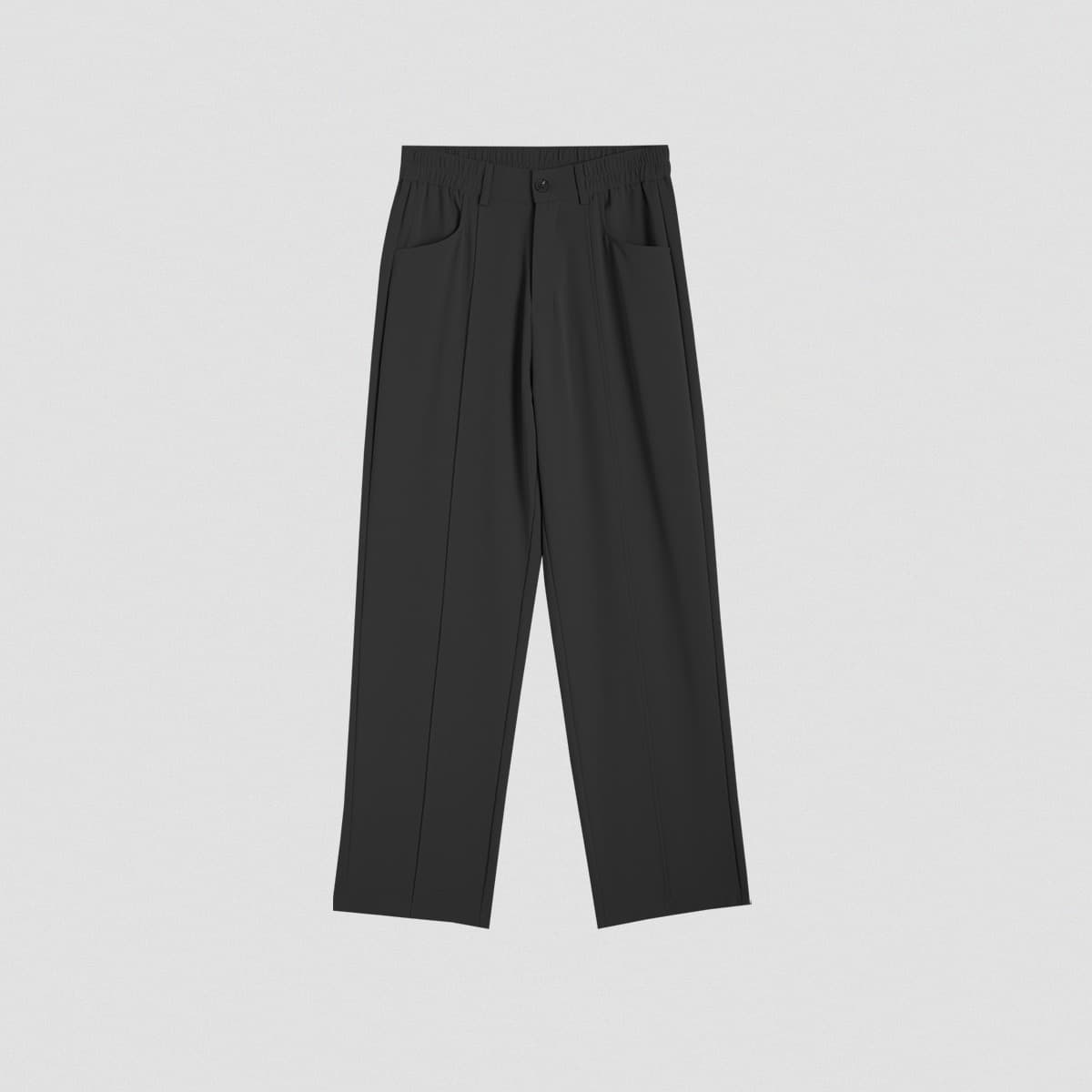 Pantalon décontracté couleur unie tendance homme