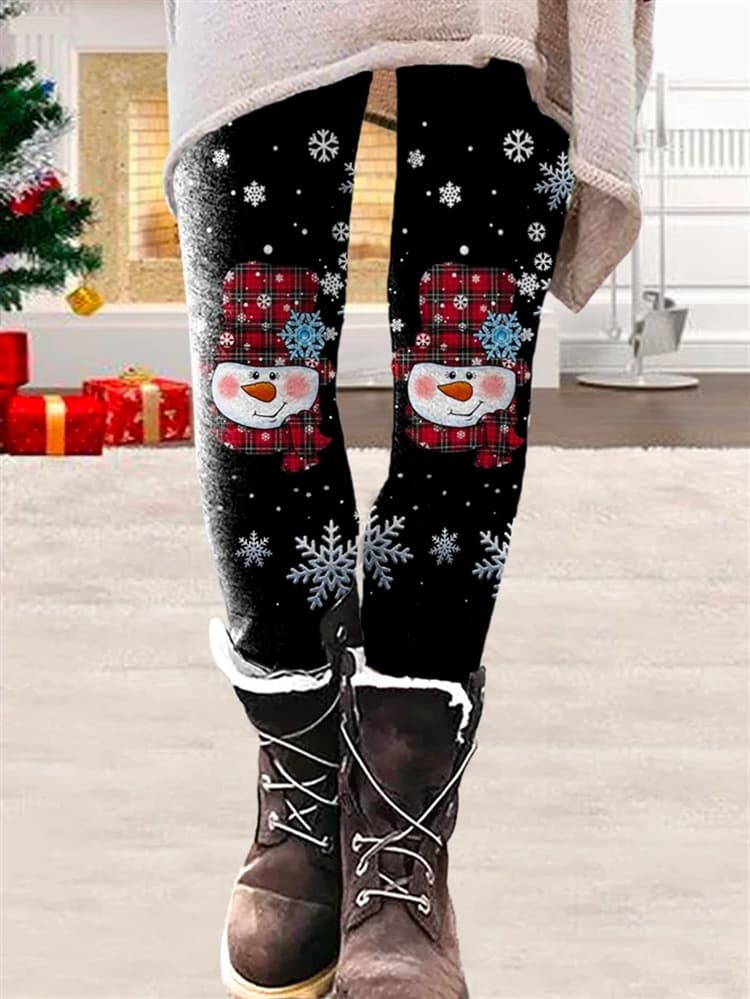 Legging Élastique Motifs Tendance Femme