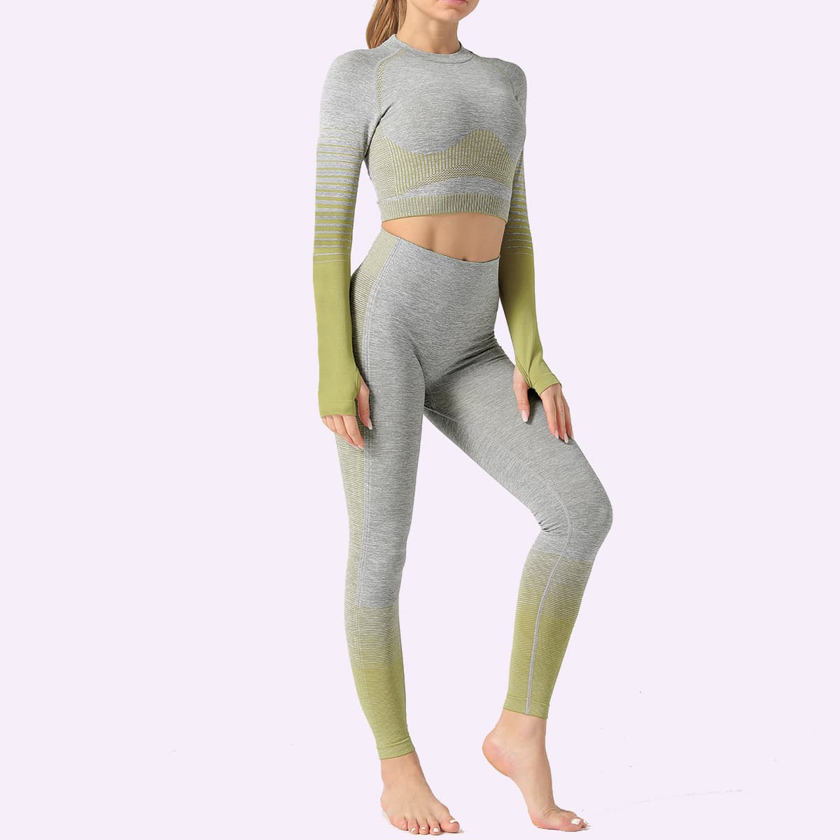 Ensemble Yoga Fitness LANTECH 2 Pièces Tendance Femme