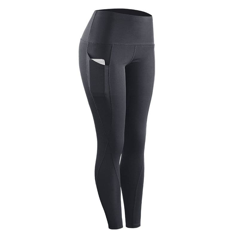 Legging de Compression Skinny Fitness Tendance Femme — gris