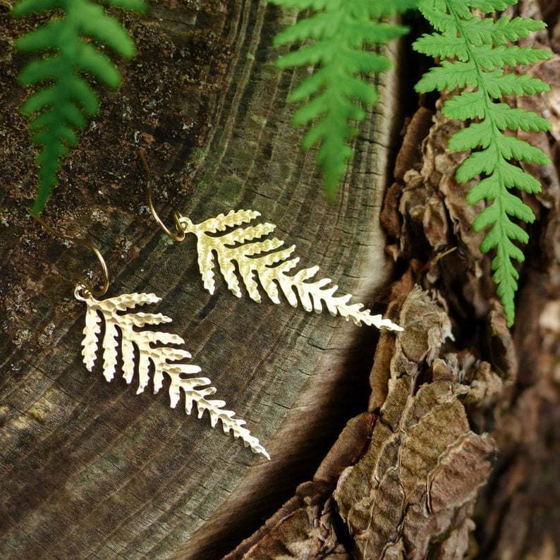 Bijou de clips d’oreille en feuille d’or