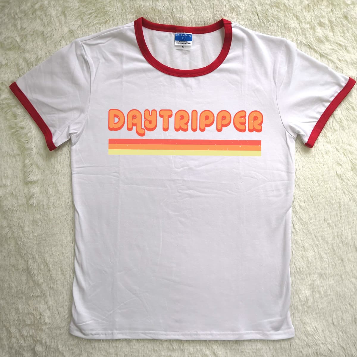 T-shirt Graphique Oversize Femme — rouge