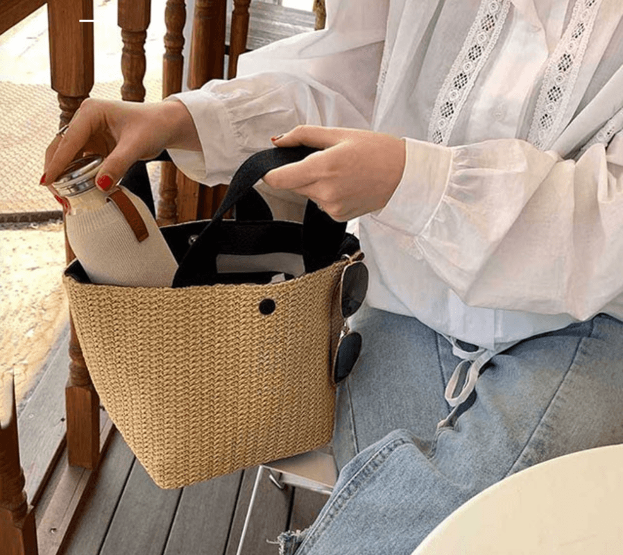 Sac à Main Rotin Style Décontracté Tendance