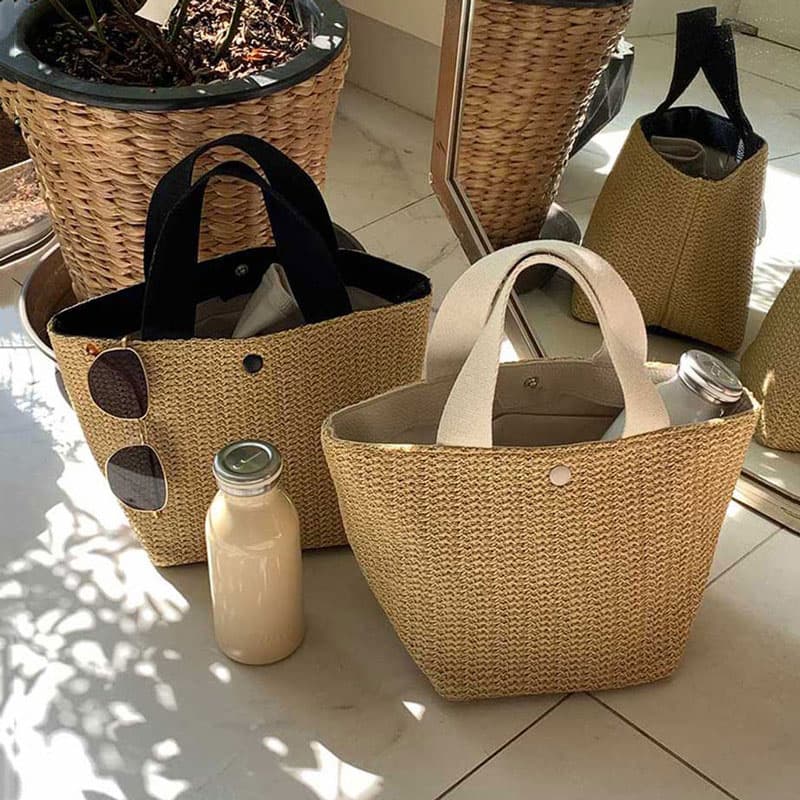 Sac à Main Rotin Style Décontracté Tendance