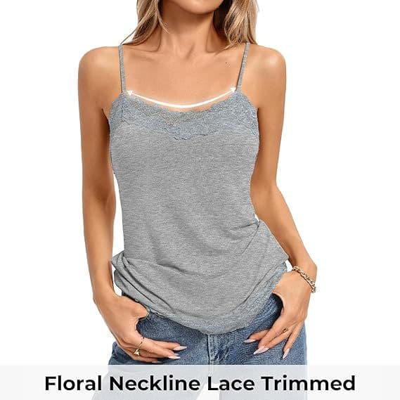 Débardeur corset tendance fine bretelle femme — gris-clair