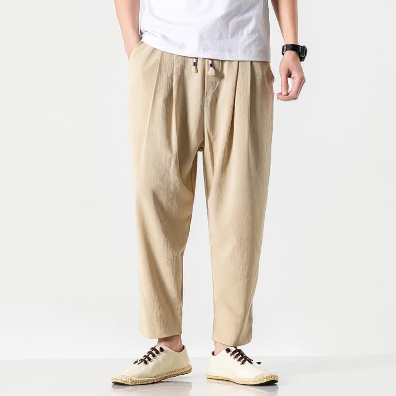 Pantalon court Harlan rétro tendance homme — kaki