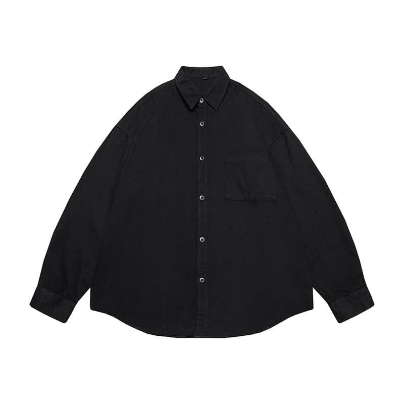 Chemise manches longues décontractée tendance homme