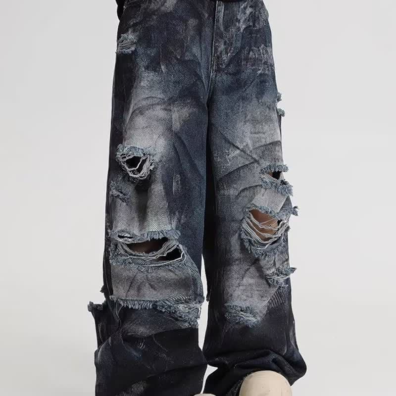 Jean déchiré tendance marque décontracté femme