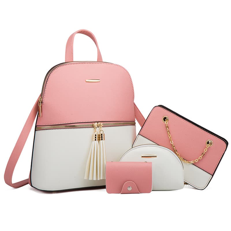 Sac Bandoulière Cuir Niche Tendance Femme — rose