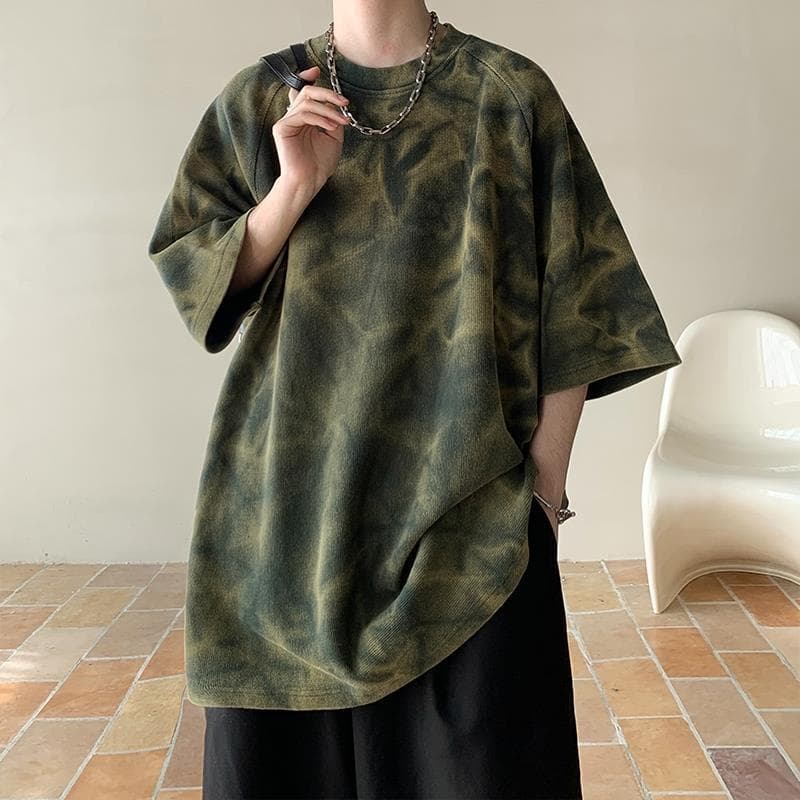 T-shirt rétro ample tendance homme