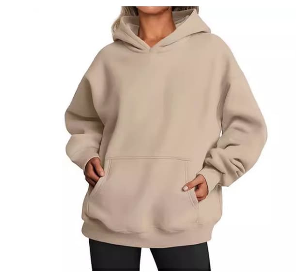 T-shirt Sweat Oversized avec Capuche en Coton