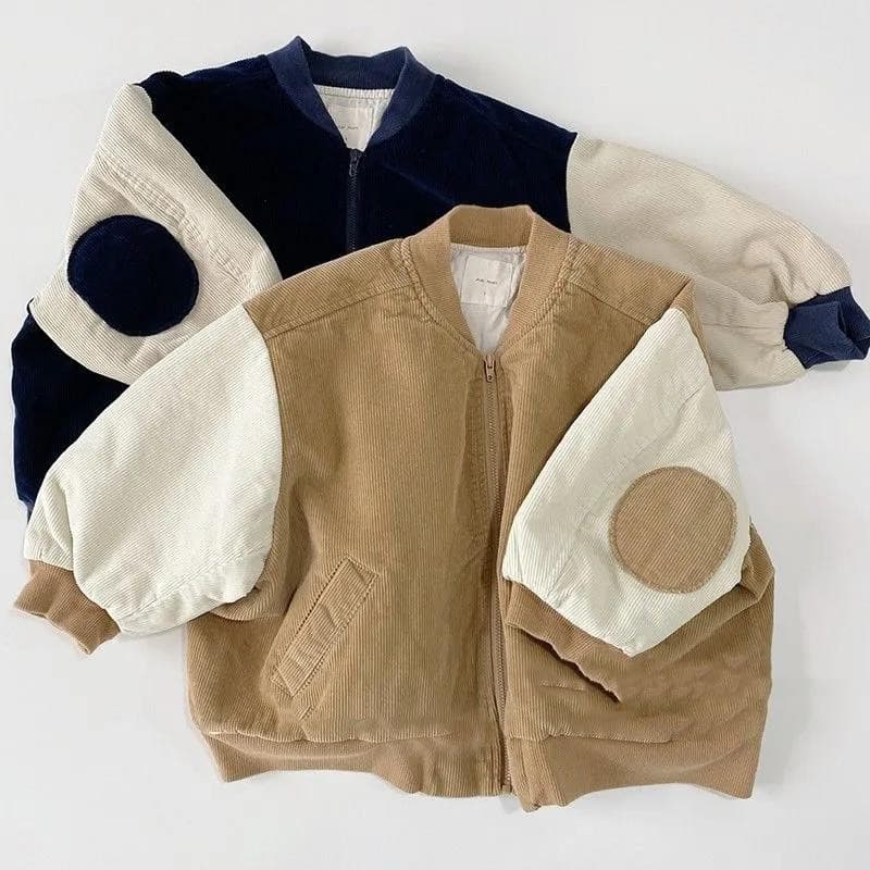 Veste Velours Côtelé Automne Style Baseball Tendance
