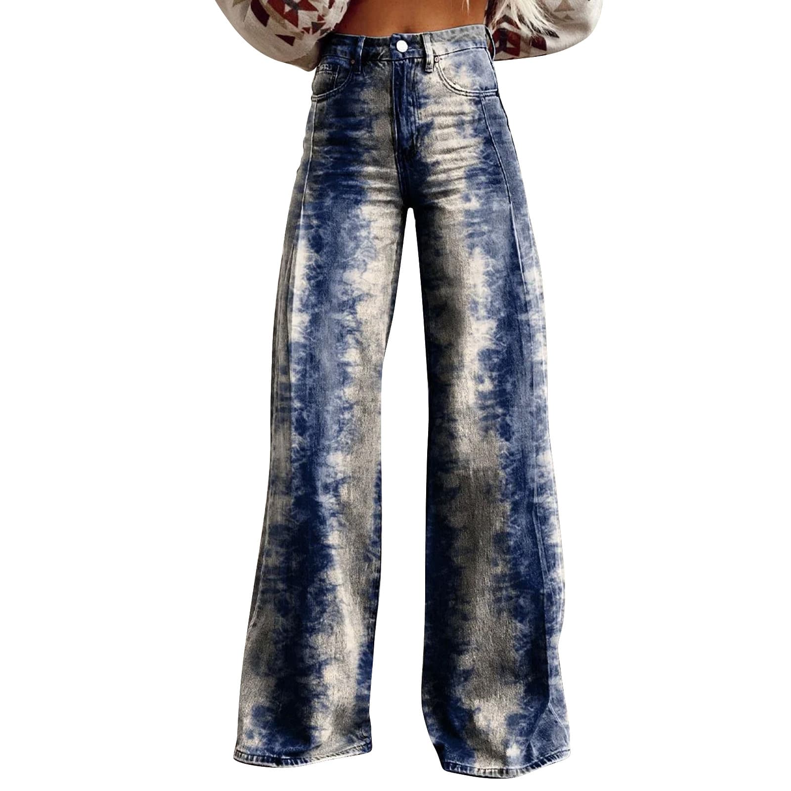 Jean évasé pur coton tendance femme