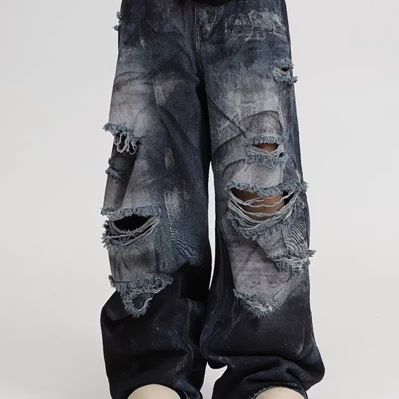 Jean déchiré tendance marque décontracté femme