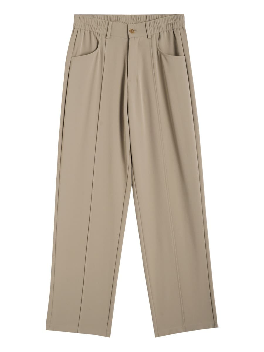 Pantalon décontracté couleur unie tendance homme