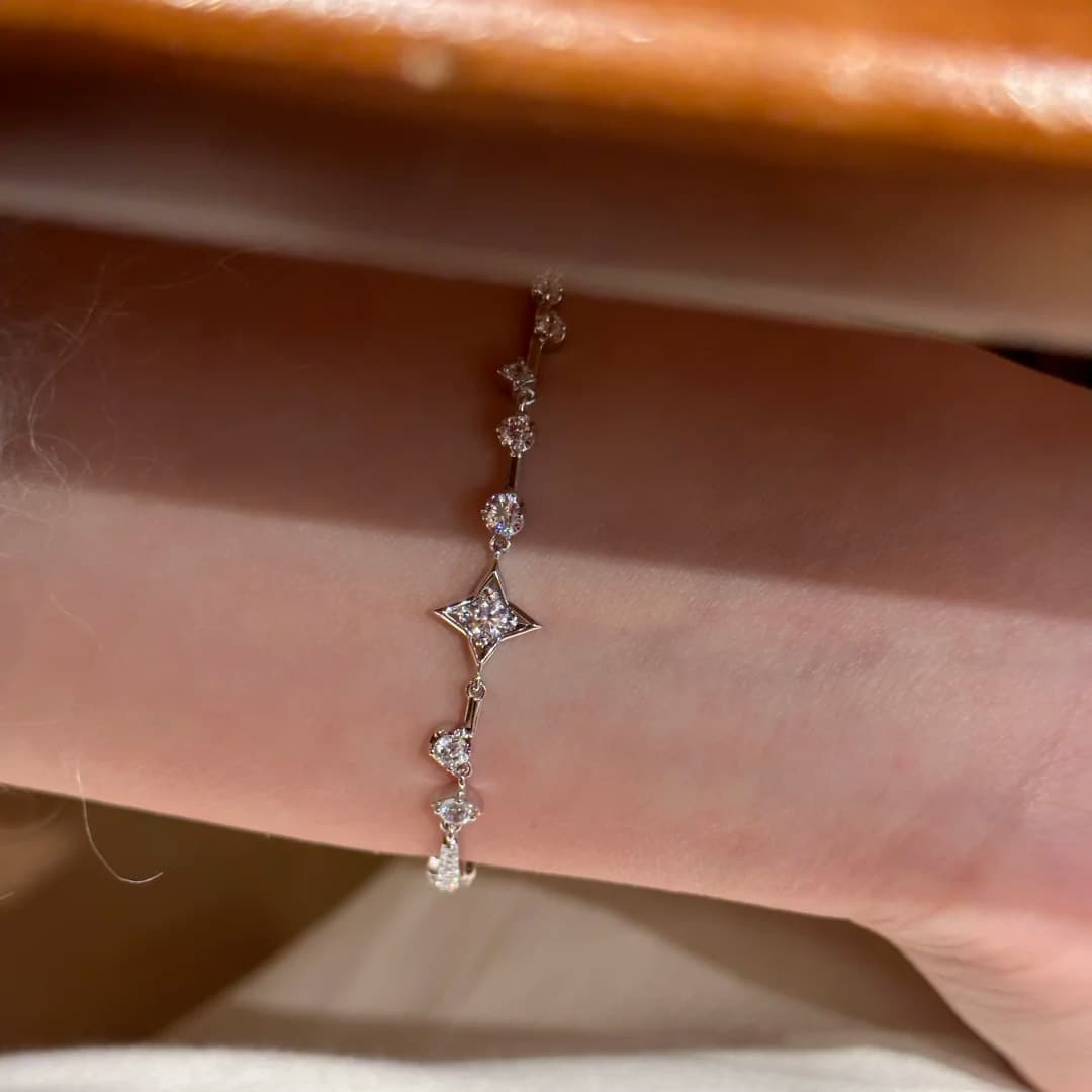 Bracelet Délicat Zircone Étoile Tendance
