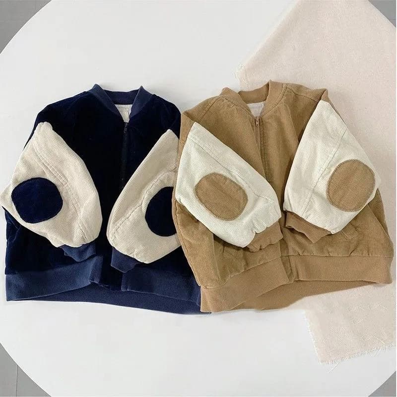 Veste Velours Côtelé Automne Style Baseball Tendance