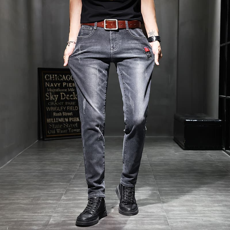 Pantalon décontracté stretch tendance homme