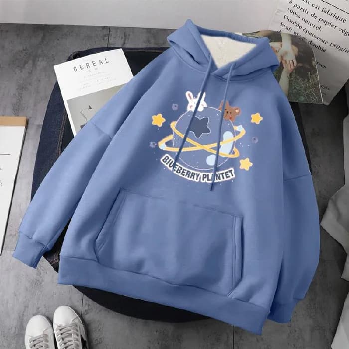 Veste à Capuche Longue Manches Tendance Femme