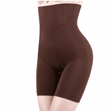 Culotte pour femme de haute taille, formant ventre et minceur — marron