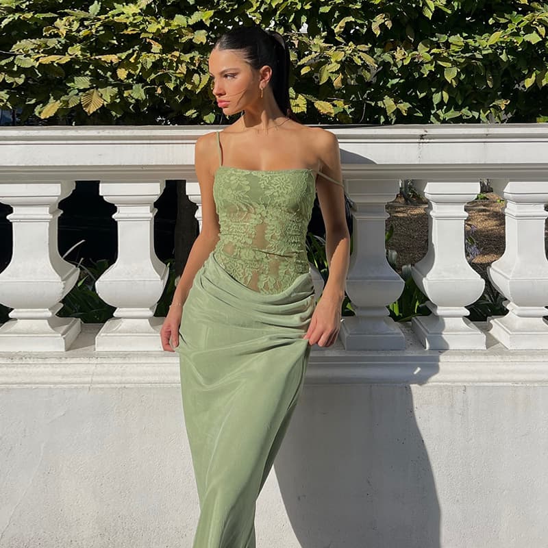 Robe Moulante Bodycon — vert