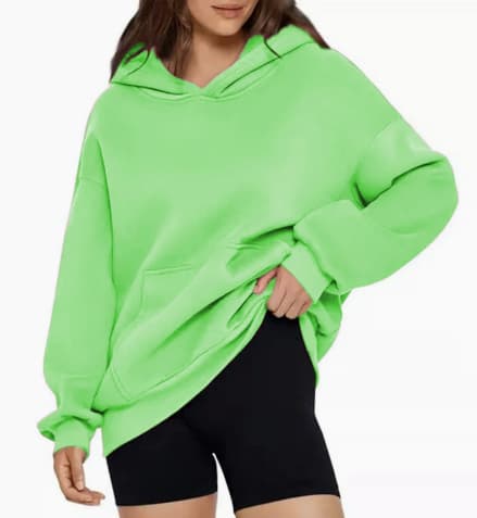 T-shirt Sweat Oversized avec Capuche en Coton