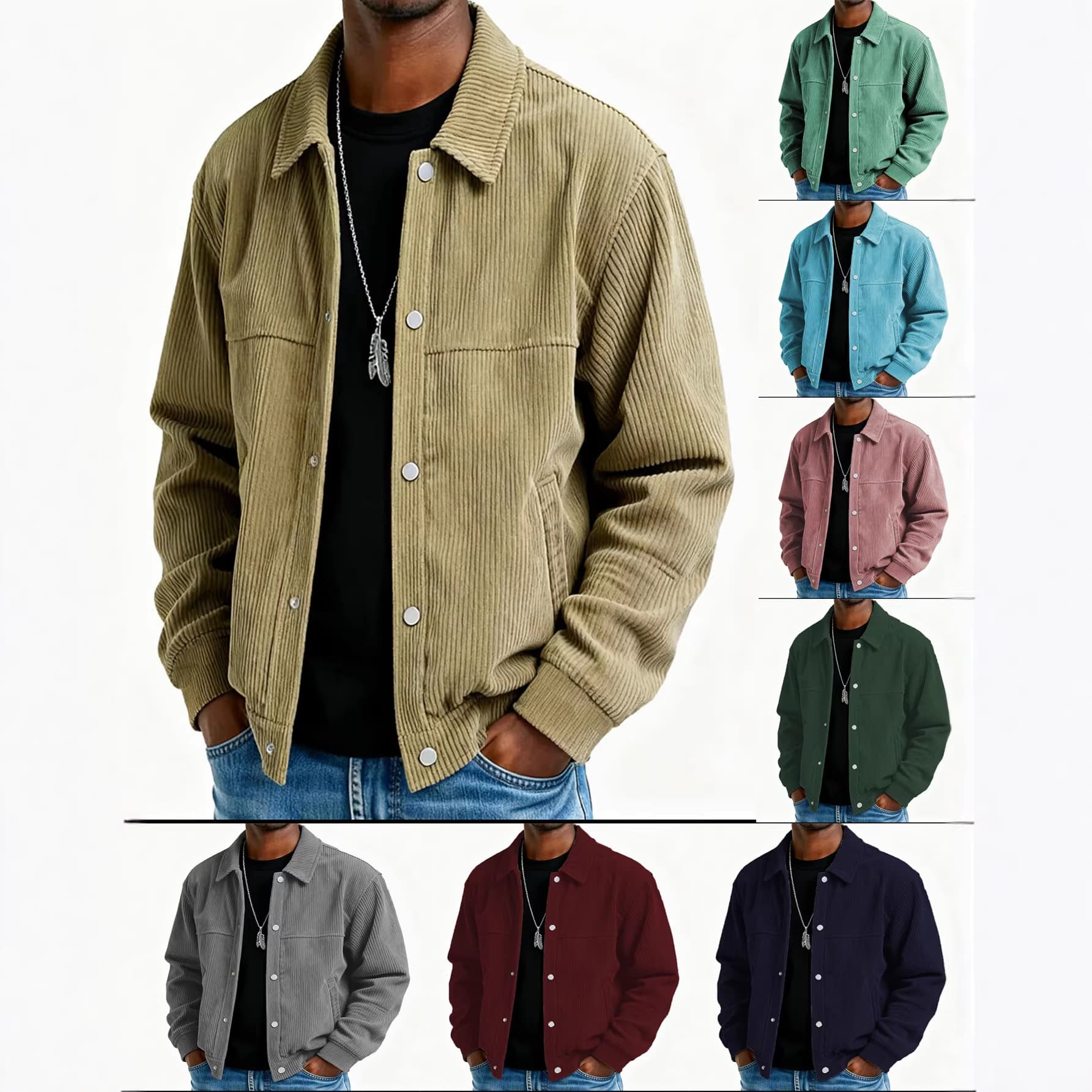 Veste Ample Tendance Homme