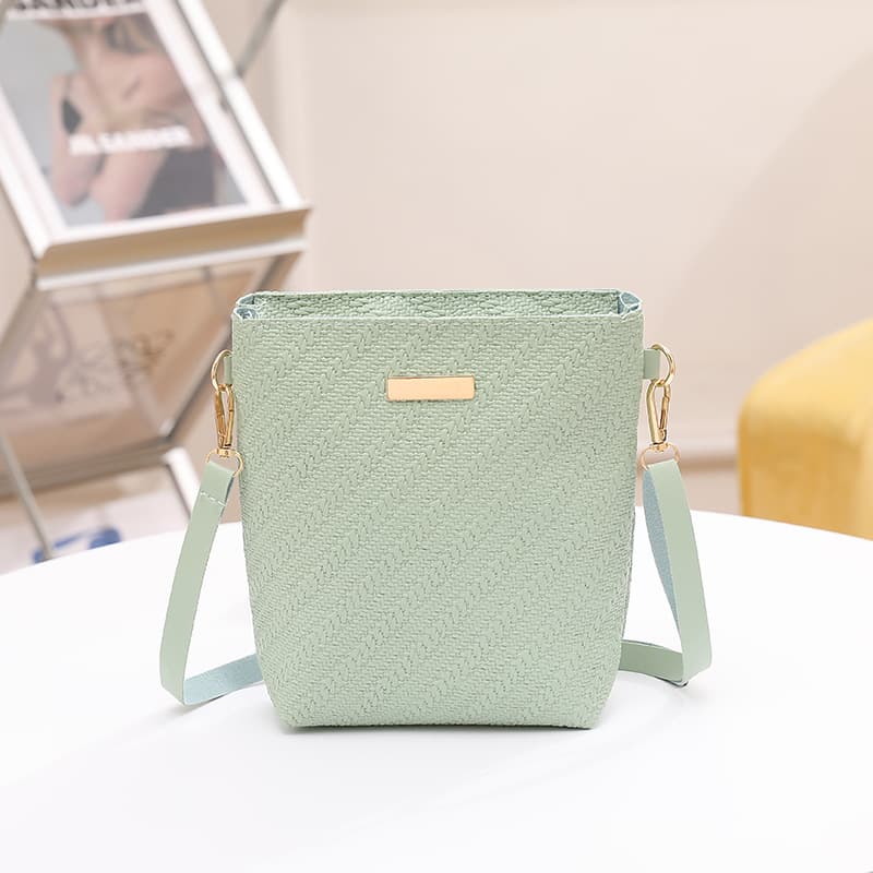 Mini Sac Bandoulière Simple Tendance Femme — vert