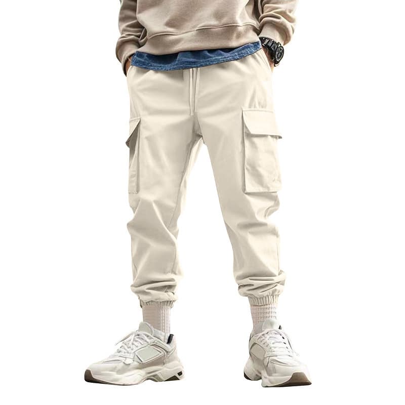 Pantalon sportif décontracté tendance homme — abricot