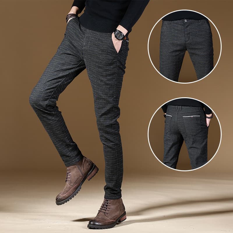 Pantalon ajusté décontracté tendance homme